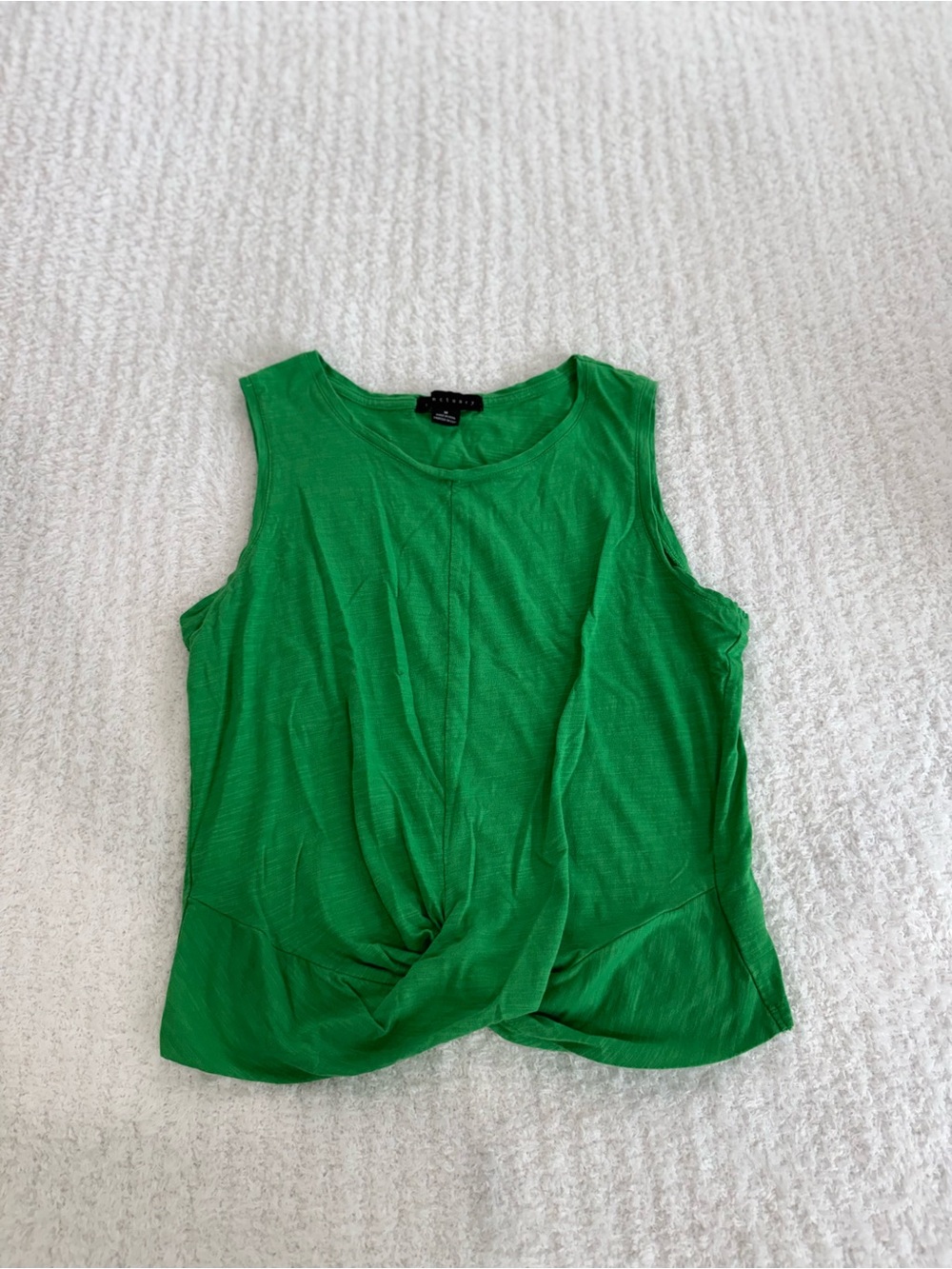Sanctuary Knot-Front Tank Top - Green